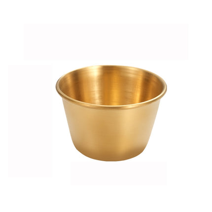 Stainless Steel Tortilla Salad Tomato Sauce Cup, Specification： 304 Small (Gold)-garmade.com