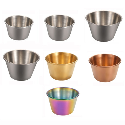 Stainless Steel Tortilla Salad Tomato Sauce Cup, Specification： 304 Small (Colorful)-garmade.com