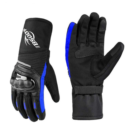 BSDDP RH-A0130 Outdoor Riding Warm Touch Screen Gloves, Size: M(Blue)-garmade.com