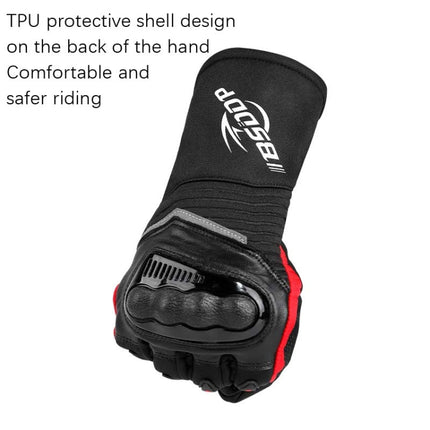 BSDDP RH-A0130 Outdoor Riding Warm Touch Screen Gloves, Size: L(Black)-garmade.com
