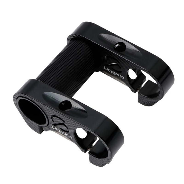 LitePro S95 Folding Bike Hollow Double Stem(Black)-garmade.com
