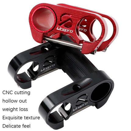 LitePro S95 Folding Bike Hollow Double Stem(Red)-garmade.com