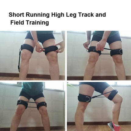 A Pair Leg Explosive Strength Trainer Thigh Training Straps(Black)-garmade.com