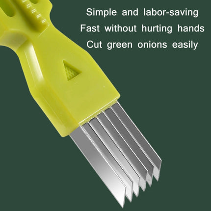 5 PCS Home Kitchen Multifunctional Green Onion Peeler(Orange)-garmade.com