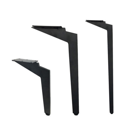 LH-DJ08 Adjustable Knife Shape Metal Furniture Support Legs, Height: 20cm(Matte Black)-garmade.com
