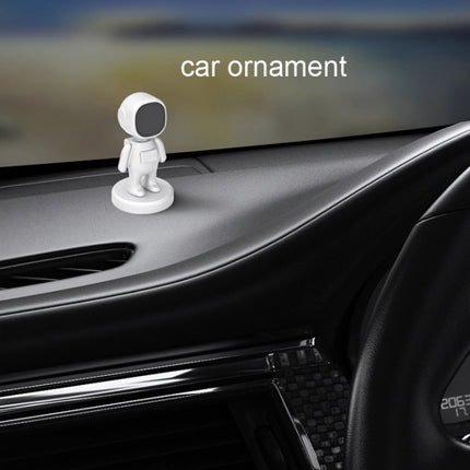 TOPFREE Astronaut Car Bracket Magnetic Adhesive Paste Navigation Car Phone Bracket(Black)-garmade.com