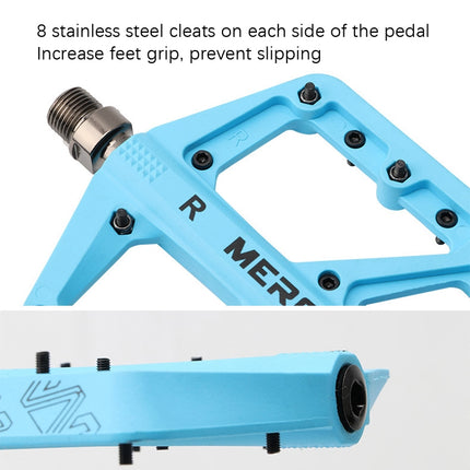 MEROCA Mountain Bike Nylon Pedal(Sky Blue)-garmade.com