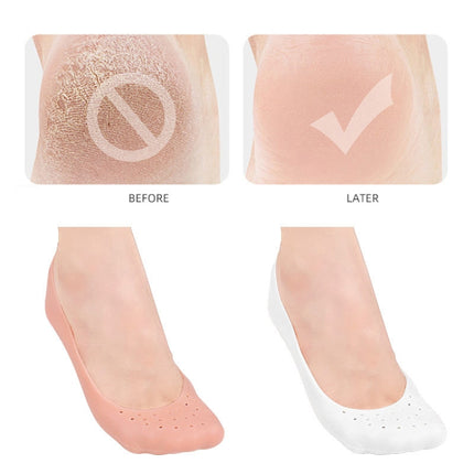 3 Pairs Porous Comfortable Breathable Foot Protection Socks, Size: S(White)-garmade.com