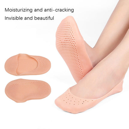 3 Pairs Porous Comfortable Breathable Foot Protection Socks, Size: M(Skin Color)-garmade.com