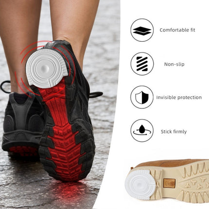 2 Pairs Sole Wear-Resistant Rubber Cuttable Sports Anti-Slip Sticker, Size: No.6 36/37 Yards(Black)-garmade.com