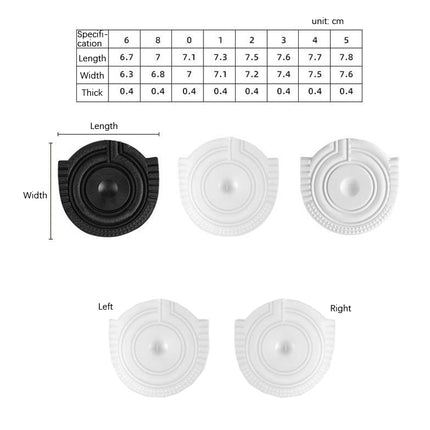 2 Pairs Sole Wear-Resistant Rubber Cuttable Sports Anti-Slip Sticker, Size: No.6 36/37 Yards(Black)-garmade.com