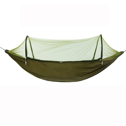 Outdoor Camping Anti-Mosquito Quick-Opening Hammock, Spec: Single (Army Green)-garmade.com