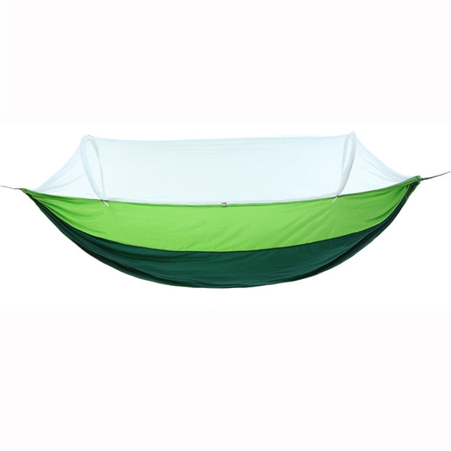 Outdoor Camping Anti-Mosquito Quick-Opening Hammock, Spec: Double (Fruit Green+Ink Green)-garmade.com