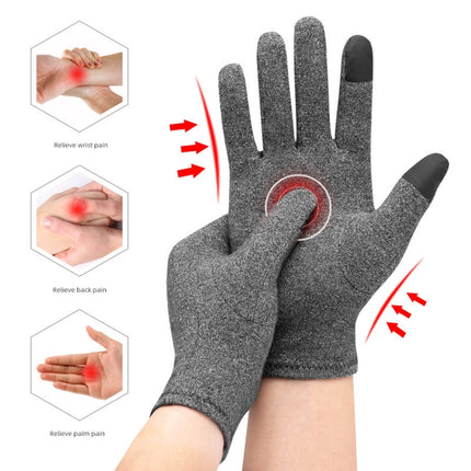 Sports Fitness Training Joint Protection Warm Gloves, Size: S(Grey)-garmade.com
