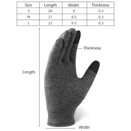 Sports Fitness Training Joint Protection Warm Gloves, Size: M(Grey)-garmade.com