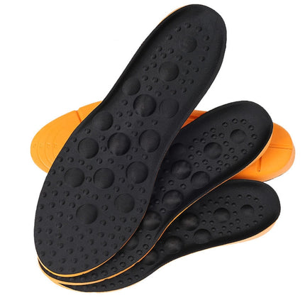 2 Pairs Sweat-Absorbent Breathable Shock Absorbing Full Pad, Size: S 35-38 Yard(Black)-garmade.com