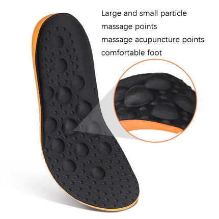 2 Pairs Sweat-Absorbent Breathable Shock Absorbing Full Pad, Size: M 39-42 Yard(Black)-garmade.com
