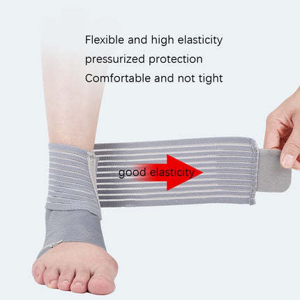 Outdoor Anti-sprain Bandage Compression Ankle Support For Men and Women(Grey)-garmade.com