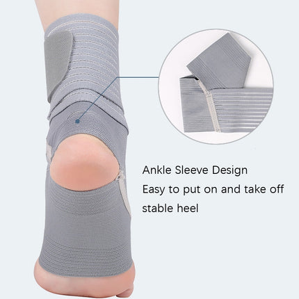 Outdoor Anti-sprain Bandage Compression Ankle Support For Men and Women(Black)-garmade.com