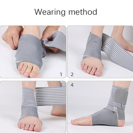 Outdoor Anti-sprain Bandage Compression Ankle Support For Men and Women(Grey)-garmade.com