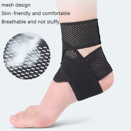 Summer Thin Type Anti-Twist Injury Sweat-Absorbent Breathable Strap Ankle Support(L)-garmade.com