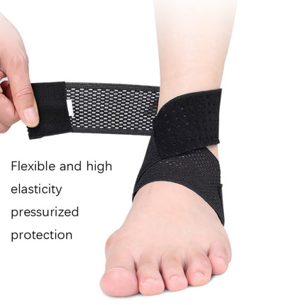 Summer Thin Type Anti-Twist Injury Sweat-Absorbent Breathable Strap Ankle Support(L)-garmade.com