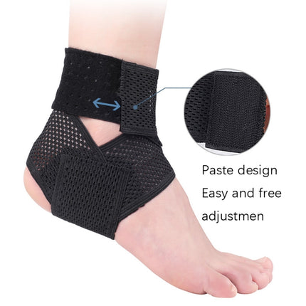 Summer Thin Type Anti-Twist Injury Sweat-Absorbent Breathable Strap Ankle Support(XL)-garmade.com