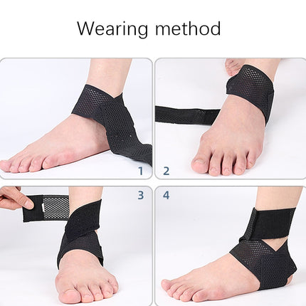 Summer Thin Type Anti-Twist Injury Sweat-Absorbent Breathable Strap Ankle Support(XL)-garmade.com