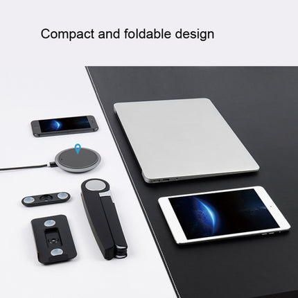 UP-1S Foldable Laptop Stand Mobile Phone Tablet Desktop Stand(Black)-garmade.com