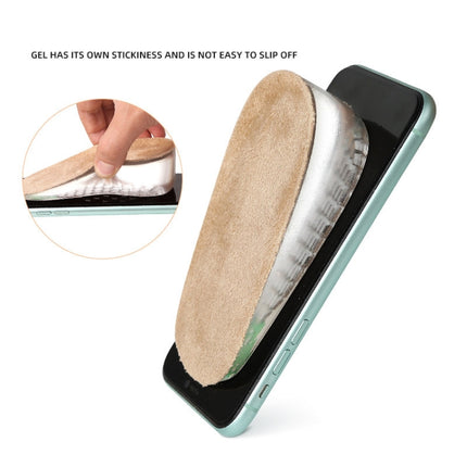 2 Pairs GEL Increasing High Insole Fleece Invisible Increased Pad, Size: S Code 1cm(Apricot)-garmade.com