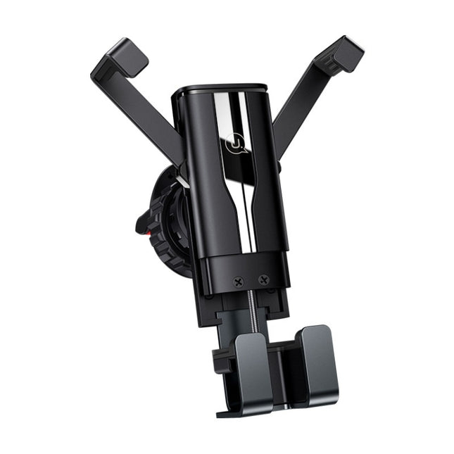 ZJ058 Car Fully Automatic Hidden Double-arm Air Outlet Gravity Bracket(Black)-garmade.com