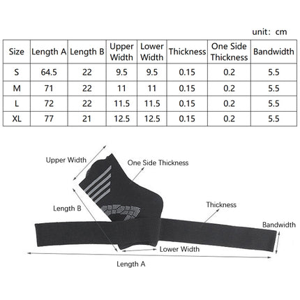 Nylon Sports Compression Striped Bandage Ankle Support, Specification: M(Gray Stripes)-garmade.com