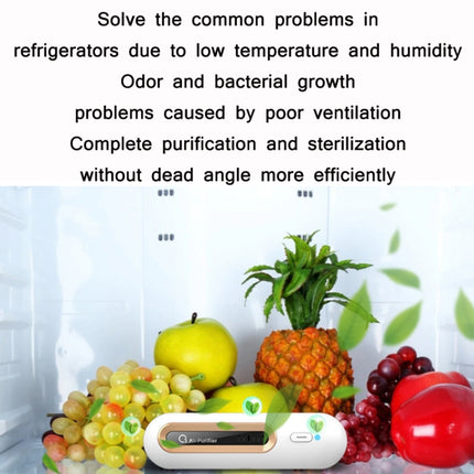 M9 Mini Ozone Sterilizer Home Refrigerator Deodorizer(White)-garmade.com
