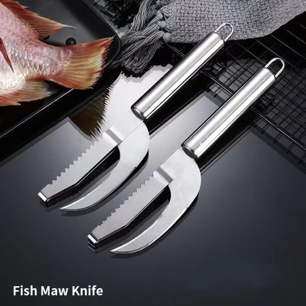 4 PCS Stainless Steel Scraper Fish Maw Knife Gill Planer, Specification: 410 Ordinary-garmade.com