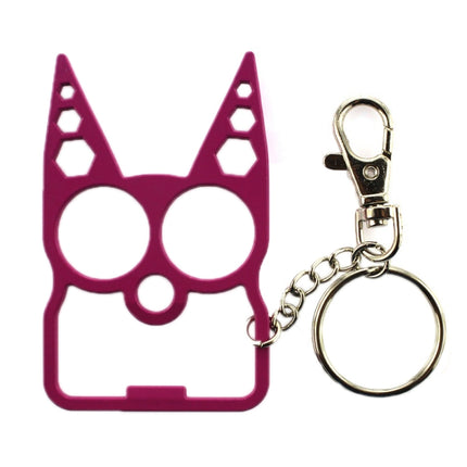 2 PCS 6 In 1 Multifunctional Keychain Zinc Alloy Bottle Opener(Pink)-garmade.com