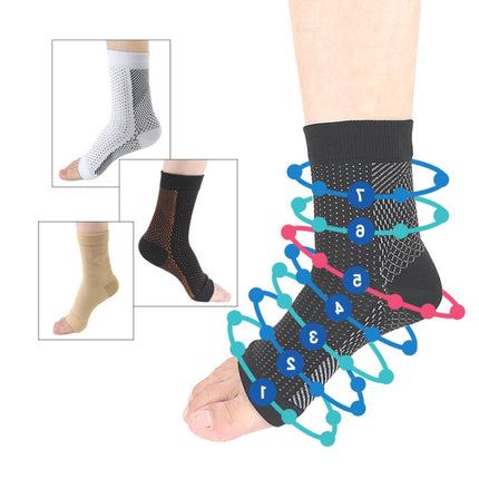 5 Pairs Comfortable Functional Pressure Socks, Size: L/XL(Skin Color)-garmade.com