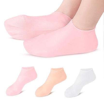 2 Pairs Moisturizing And Rejuvenating Sole Function Socks, Size: S(White)-garmade.com