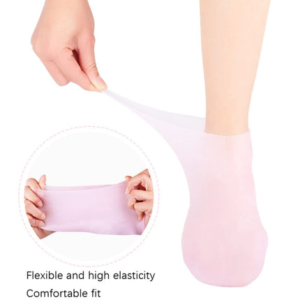 2 Pairs Moisturizing And Rejuvenating Sole Function Socks, Size: S(White)-garmade.com