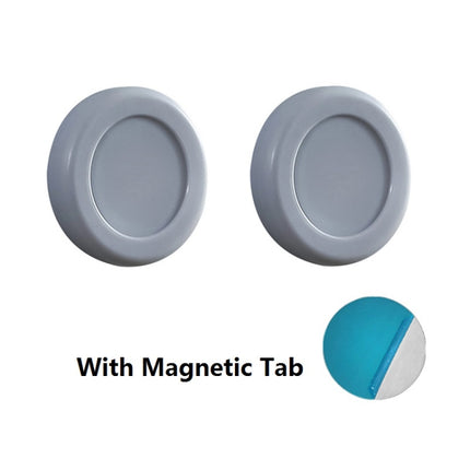 2 Sets Round Magnetic Absorption Hook with Magnet(Grey)-garmade.com