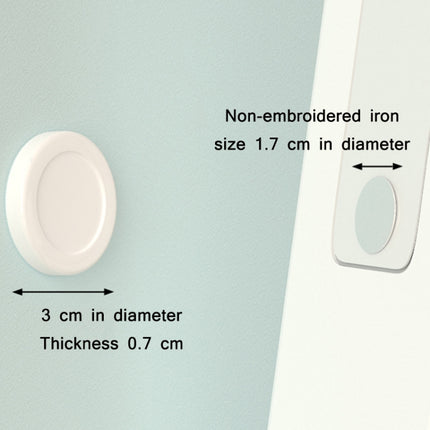 2 Sets Round Magnetic Absorption Hook with Magnet(Grey)-garmade.com