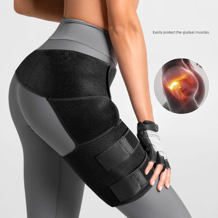 Sports Hiking Thigh Protective Gear(Black)-garmade.com