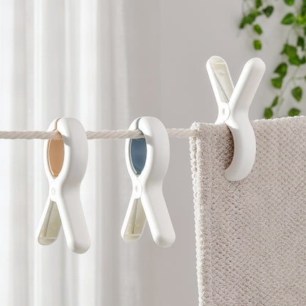 3 PCS Yellow Household Plastic Windproof Sheet Fixed Clothespin Hanger Clip-garmade.com