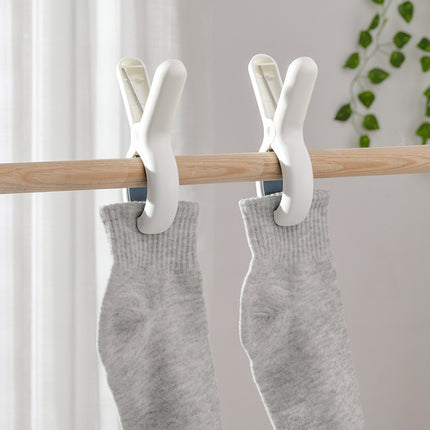 3 PCS Blue Household Plastic Windproof Sheet Fixed Clothespin Hanger Clip-garmade.com