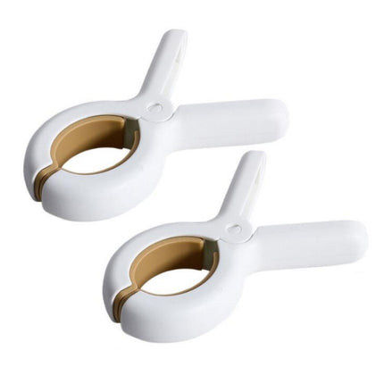 2 PCS Large Yellow Household Plastic Windproof Sheet Fixed Clothespin Hanger Clip-garmade.com