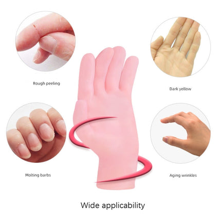 1 Pair Waterproof Sun-Proof Gloves Moisturizing Anti-Crack Handguard, Size: Free Size(Pink)-garmade.com