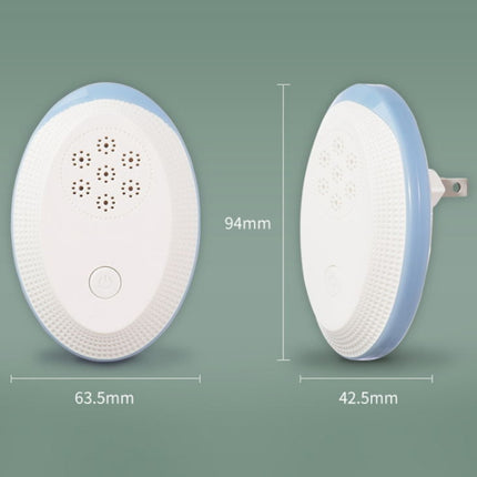 Ultrasonic Mosquito Rat Repellent Night Light, Specification: UK Plug(Gemstone Blue)-garmade.com