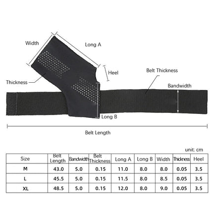 Thin Anti-Slip Dispensing Sports Compression Bandage Ankle Brace, Specification: XL(Skin Color)-garmade.com