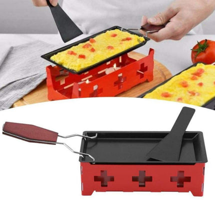 Mini Cheese Grill ,Specification: Wooden Handle Red Set-garmade.com