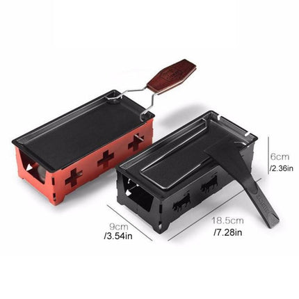 Mini Cheese Grill ,Specification: Wooden Handle Red Set-garmade.com
