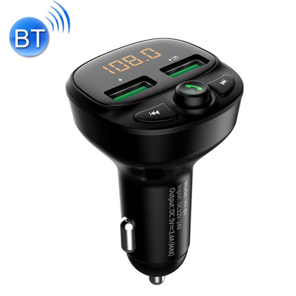 HY-87 Car Bluetooth MP3 Dual USB Car Charger, Style: Regular Version-garmade.com